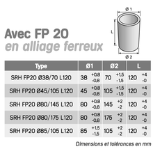 Charger l&#39;image dans la galerie, Ébauches autolubrifiantes creuses FP20 METAFRAM

